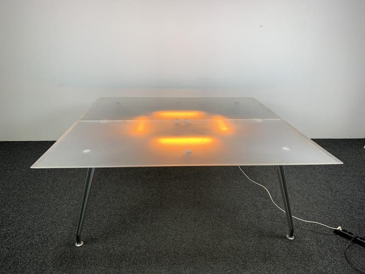 Ahrend Tafel 1200 Glas - 200 x 200 cm, Zakelijke goederen, Kantoor en Winkelinrichting | Kantoormeubilair en Inrichting, Gebruikt
