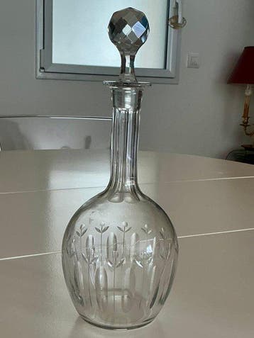 Geslepen kristallen Art Deco - Karaf - Kristal