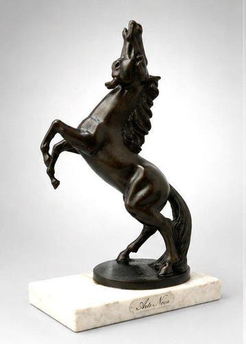 Decoratief ornament - Frankrijk - paard rampant / opstaand