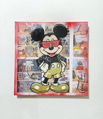 Cris Lioci ART - Mickey Mouse Urban pop, Antiek en Kunst