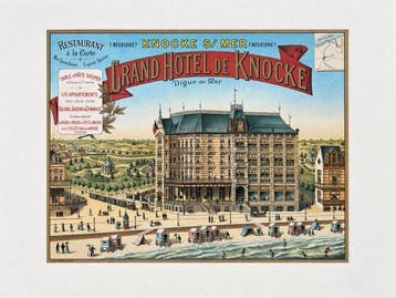 Daveluy - Mappamundi Art Print - Grand Hôtel de Knocke /