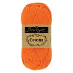 Scheepjes Catona - 10g - 281 Tangerine, Ophalen of Verzenden, Nieuw, Breien of Haken, Wol of Garen