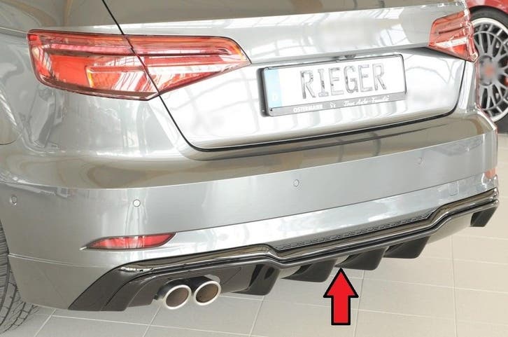 S3 Look V2 Diffuser voor Audi A3 8V S line & S3, Auto diversen, Tuning en Styling, Ophalen of Verzenden