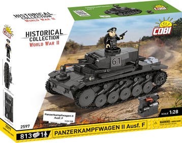 COBI 2597 Panzerkampwagen II Ausf.F (Leger bouwsets), Verzenden, Nieuw