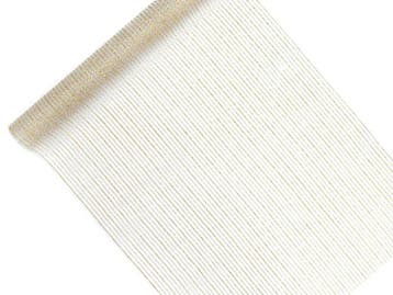 Tafelloper Organza Goud/Wit Gestreept (9m), Ophalen of Verzenden, Nieuw