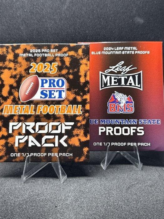 2025, 2024 Pro Set Pro Set Metal, Leaf Metal Proof pack - 2, Verzamelen, Stickers