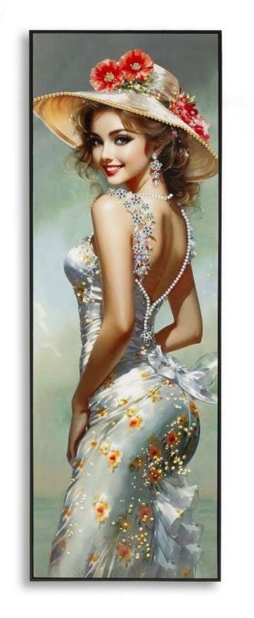 ELEGANT GELAKT CANVAS MET FRAME -B- CM 52X4,5X152, Ophalen of Verzenden, Nieuw