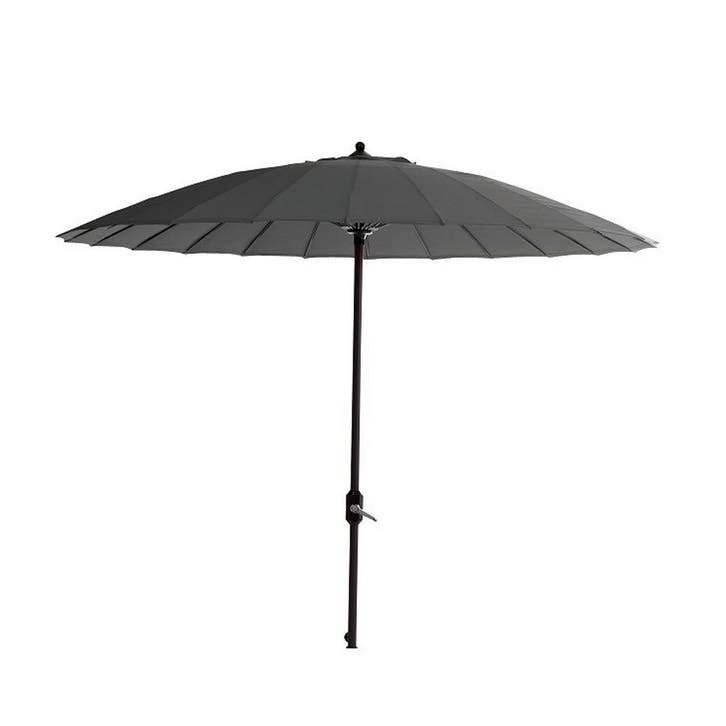 Garden Impressions Parasol Manilla 250 cm - donker grijs, Tuin en Terras, Partytenten, Verzenden