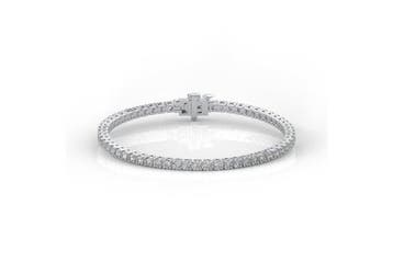 Tennis armband - 14 karaat Witgoud - 4.71ct. tw. Diamant