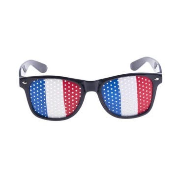 Verkleed bril met Franse vlag - Funbrillen/Partybrillen, Verzenden, Nieuw