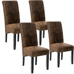 Eetkamerstoel, ergonomisch, massief hardhout - oud bruin, Se, Huis en Inrichting, Stoelen, Verzenden, Nieuw
