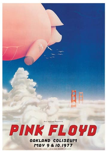 Posters - Poster Pink Floyd - Oakland, Verzenden, Zo goed als nieuw