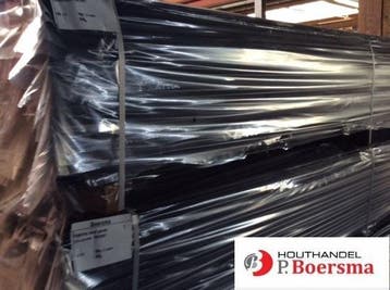 Halfhouts vellingdelen - zwart gecoat - douglas, Minder dan 25 mm, Nieuw, Plank, 300 cm of meer