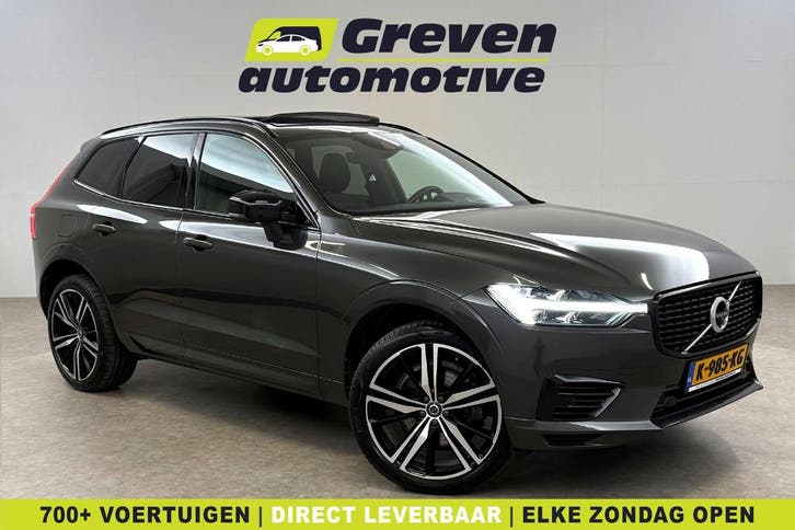 Volvo XC60 2.0 Recharge T6 AWD R-Design | Pano | 360° | HuD, Auto's, Volvo, Automaat, Elektrisch, Zilver of Grijs, 360° camera