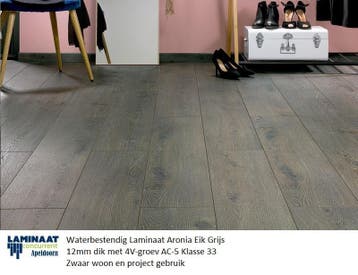 12mm dik Parket Kwaliteit Laminaat Vloeren 4V vanaf €15,95m2, Crème, 75 m² of meer, Nieuw, Ophalen of Verzenden