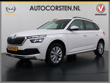 Zakelijke Lease |  Škoda Kamiq T 111pk 1/2 Leer+Elek.Stoel+V, Gebruikt, Overige brandstoffen, Wit, Handgeschakeld