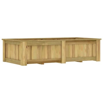 vidaXL Plantenbak verhoogd 196x100x50 cm geïmpregneerd, Tuin en Terras, Bloembakken en Plantenbakken, 100 cm of meer, Verzenden