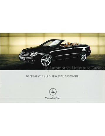 2005 MERCEDES BENZ CLK COUPÉ | CABRIO BROCHURE NEDERLANDS, Nieuw, Author