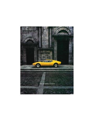 1972 DE TOMASO PANTERA BROCHURE ENGELS / FRANS, Nieuw, Author