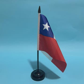 Chile Bureauvlag 14x21cm met Standaard - Officiële Decoratie, Verzenden, Nieuw