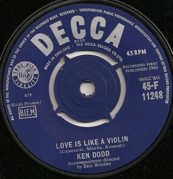 Ken Dodd - Love Is Like A Violin, Ophalen of Verzenden, Gebruikt