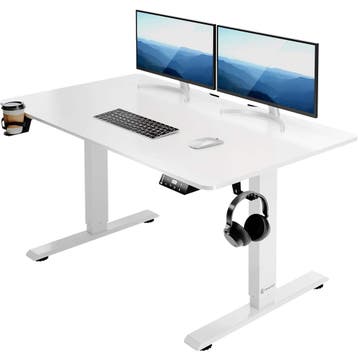 Zit sta bureau Wit 110x60x73-118cm (Kantoor inrichting), Verzenden, Nieuw in verpakking