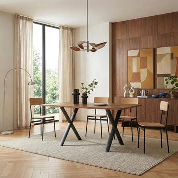 Tafelonderstel set van 2 Klixjö X vorm 72x70 cm zwart [en.ca, Huis en Inrichting, Verzenden, Nieuw