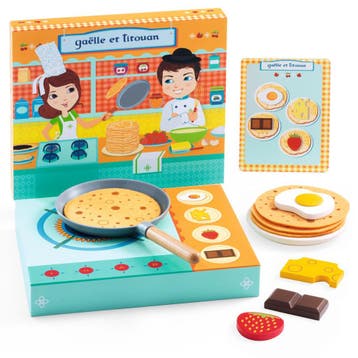 Djeco keukenspeelgoed pannenkoeken  van €17,99 voor €17,90, Ophalen of Verzenden, Nieuw