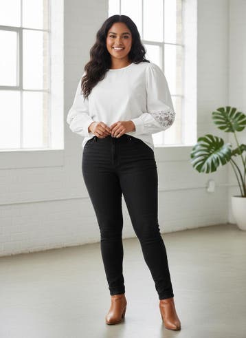 VERO MODA blouse kanten details Maat:, Kleding | Dames, Blouses en Tunieken, Verzenden, Nieuw, Overige kleuren