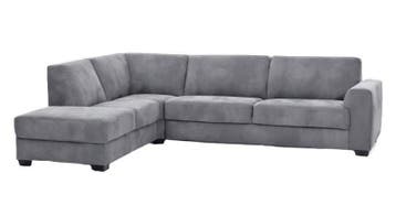 Hoekbank Voorburg - hoekbanken - Zilver, Nieuw, 150 cm of meer, Stof, 200 tot 250 cm