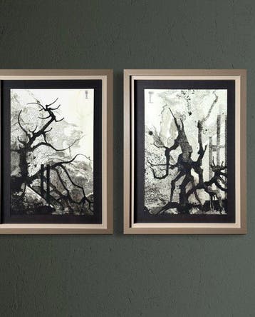 Eugène Eechaut (1928-2019) - Ink landscape diptych