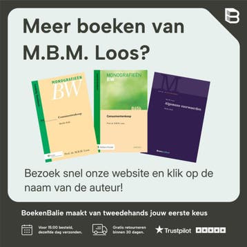 Algemene voorwaarden / Boom Masterreeks - M.B.M. Loos, Verzenden, Zo goed als nieuw, M.B.M. Loos