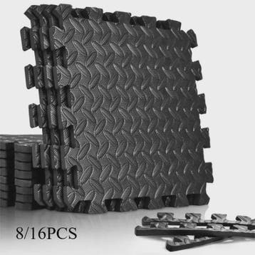 Set van 8 of 16 Antislip Fitness Tegels - Beschermende Vloer, Verzenden, Nieuw