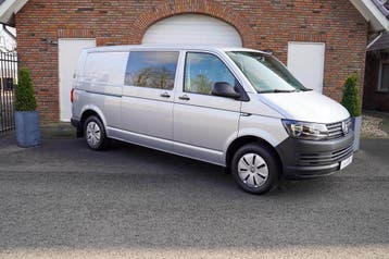 Volkswagen Transporter T6 150PK DSG L2H1 DUB/CAB Trekhaak 6-, Automaat, Stof, Gebruikt, Volkswagen