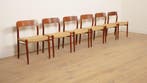 6 x vintage eetkamerstoelen | Niels Otto Møller | Model 75 |, Huis en Inrichting, Stoelen, Ophalen of Verzenden, Nieuw