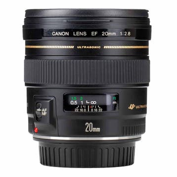 Canon EF 20mm F/2.8 USM met garantie, Audio, Tv en Foto, Ophalen of Verzenden, Gebruikt