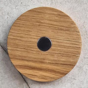 HOCHO Eikenhouten Koelkastmagneet ø60 mm – Chique en Pers, Ophalen of Verzenden, Nieuw