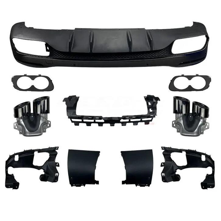 Diffuser With Black Exhaust Tips Voor Mercedes GLE C167 AMG, Auto-onderdelen, Carrosserie en Plaatwerk, Ophalen of Verzenden