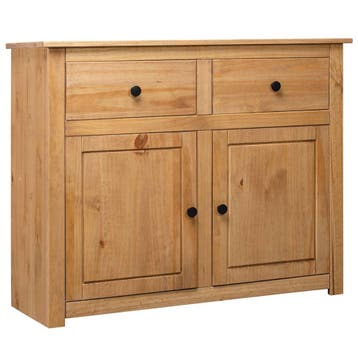 vidaXL Dressoir Panama Range 93x40x80 cm massief grenenhout, Verzenden, Nieuw, Grenenhout, Minder dan 50 cm