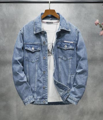 Herren Denim Werkjas - Vintage Stijl Herfst/Winter, Verzenden, Nieuw