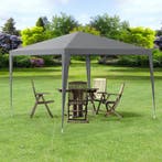 Paviljoen partytent waterdicht 3x3x2,55 m donkergrijs, Verzenden, Nieuw