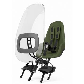 Bobike Mini One Olive Green Voorstoeltje plus Windscherm, Fietsen en Brommers, Verzenden, Nieuw