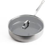 2dekans | Mauviel 1830 - Hapjespan met Deksel Ø 28 cm, Ophalen of Verzenden, Zo goed als nieuw