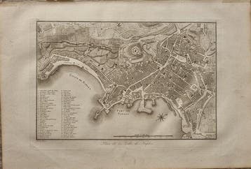Italië - Topografische kaart van de Stad Napels, genummerde, Boeken, Nieuw