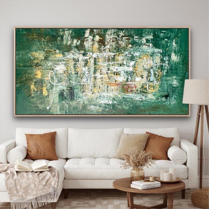 Ester Reut - Oro nella Foresta XL, Antiek en Kunst, Kunst | Schilderijen | Modern