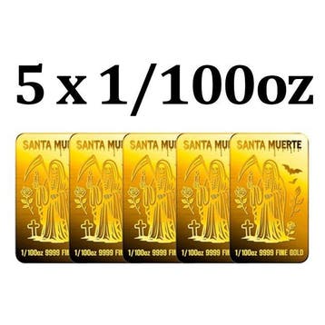 1/100 Troy Ounce - Goud .999 - 5 x 1/100 oz 9999 Fine Gold
