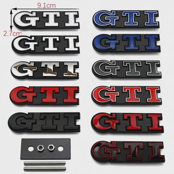 GTI Grille Badge Sticker Emblem - Volkswagen Golf & Polo Mod, Verzenden, Nieuw