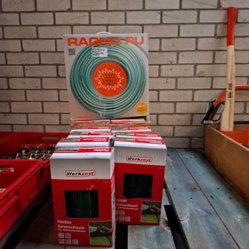 Ca. 17x Flexibele tuinslang Werkzeyt, 7,5-15 meter, Nieuw