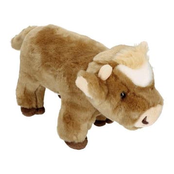 Pluche koe - bruin - 30 cm - boerderij knuffel, Verzenden, Nieuw