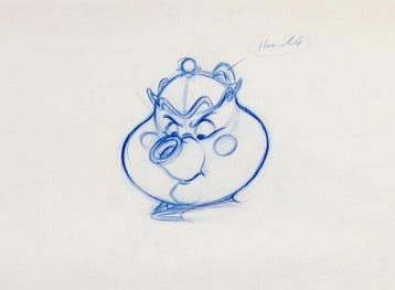 Walt Disney – Mevrouw Potts Animatietekening - Beauty and, Nieuw